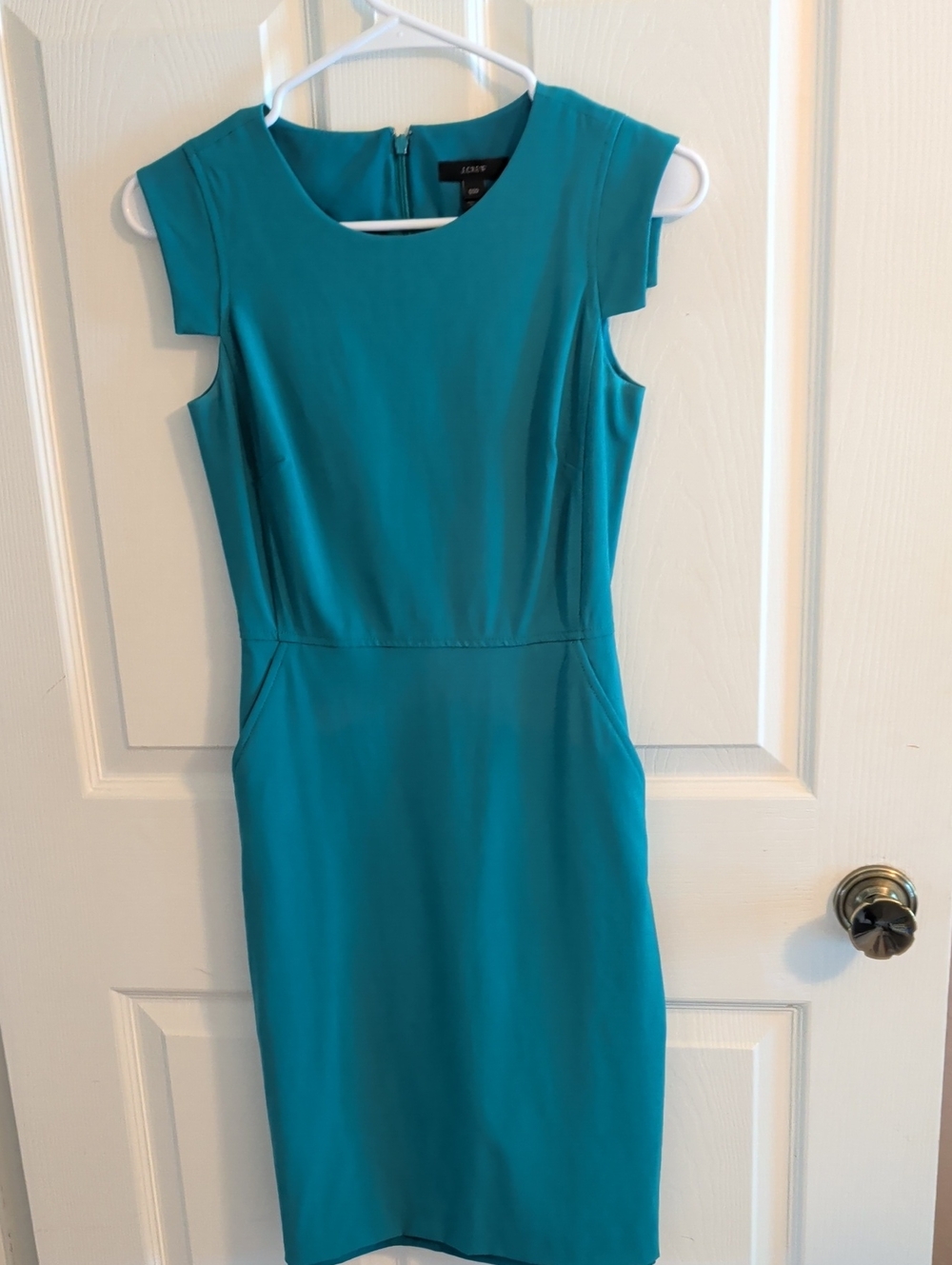 J Crew Resume dress - Teal Sheath Dress - Women